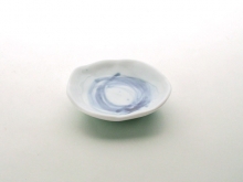 青の空　豆皿